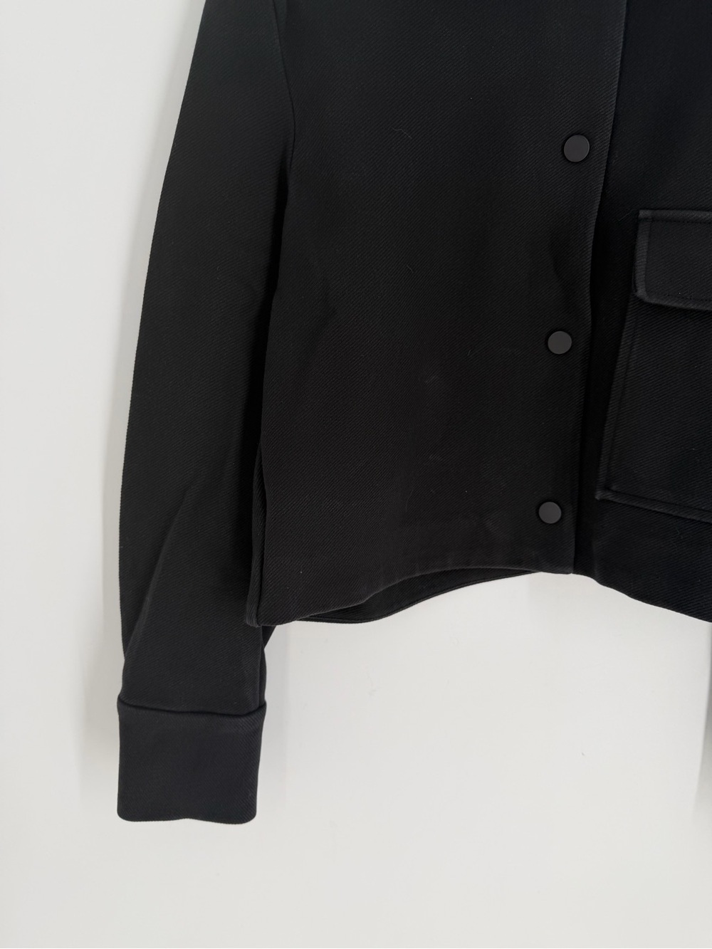 Cos Cropped Twill Jacket In Black - Picture 5 of 9